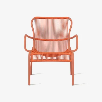 Heal's Vincent Sheppard Loop Outdoor Lounge Chair Terracotta
