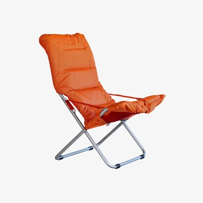 John Lewis Fiam Fiesta Outdoor Reclining Soft Armchair, Orange