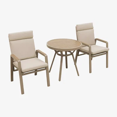 John Lewis LG Outdoor Sorrento 2-Seater Round Garden Bistro Table & Chairs Set