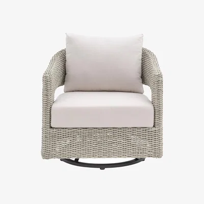 John Lewis Gallery Direct Hvar Swivel Garden Chair, Natural
