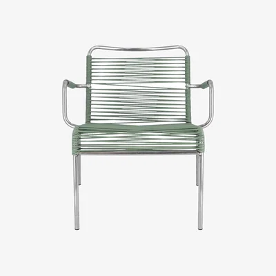 John Lewis Fiam Mya Spaghetti Garden Lounge Armchair, Sage
