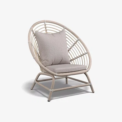 John Lewis Laura Ashley Havana Garden Chair, Dove Grey