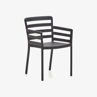 Kave Home Nariet stackable outdoor chair in black