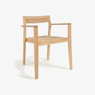 Kave Home Victoire stackable solid teak outdoor chair