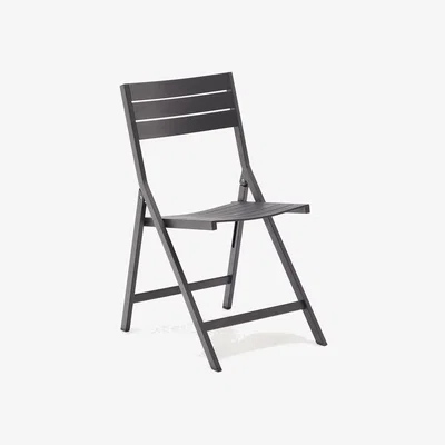 Kave Home Torreta Folding Outdoor Chair made of Aluminum with Black Finish