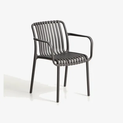 Kave Home Isabellini graphite stackable outdoor chair