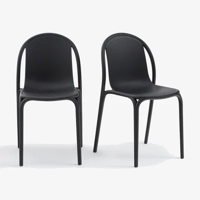 La Redoute Set of 2 Polypropylene Garden Chairs, Brooklyn