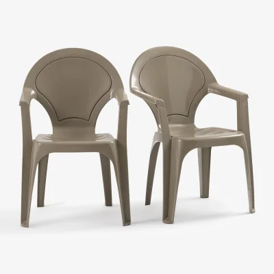 La Redoute Set of 2 Adali Polypropylene Garden Armchairs