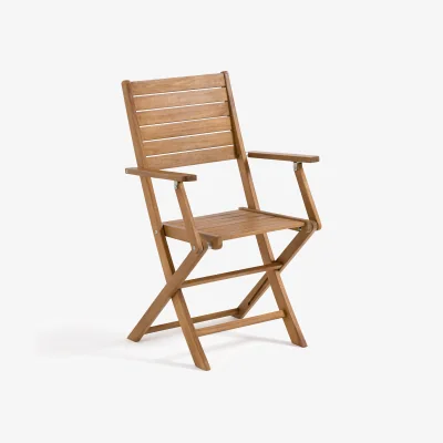 La Redoute Set of 2 Napli Acacia Garden Armchairs