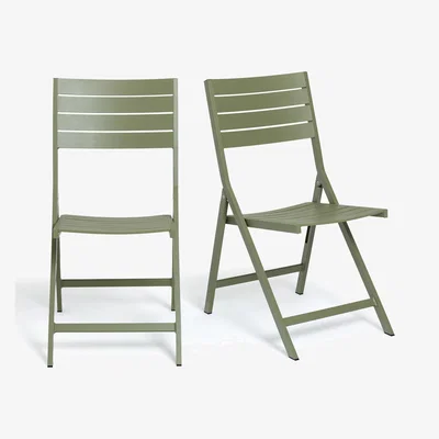 La Redoute Set of 2 Zapy Aluminium Chairs