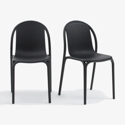 La Redoute Set of 2 Polypropylene Garden Chairs, Brooklyn