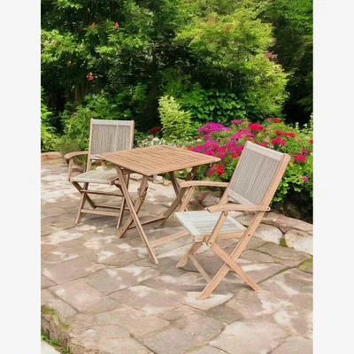 Marks & Spencer Royalcraft London Wood Bistro Table and 2 Chairs - Natural, Natural