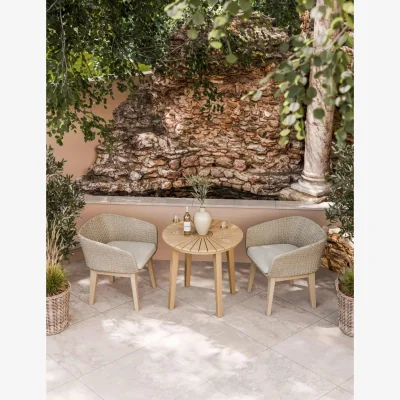Marks & Spencer Royalcraft Roma Bistro Table and Eden Dawn Chairs Beige