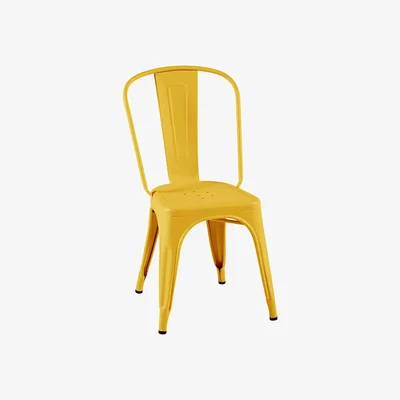 Made in Design Stacking chair A Outdoor metal / Stainless Steel Colour - For outdoor use - Tolix