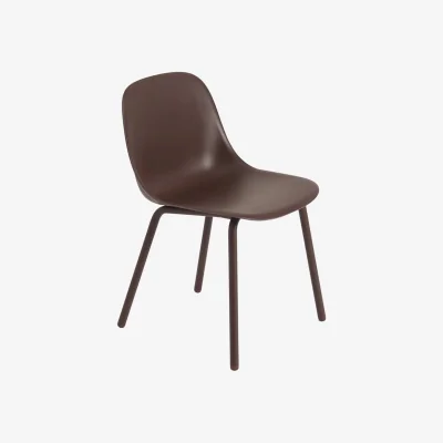 Made in Design Fiber OUTDOOR Chair plastic material brown / Recycled plastic - Muuto