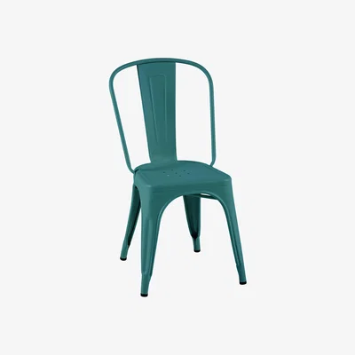 Made in Design Stacking chair A Outdoor metal / Stainless Steel Colour - For outdoor use - Tolix