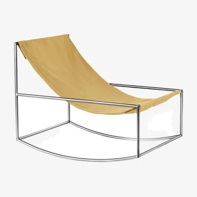 Made in Design Rocking chair textile yellow OUTDOOR - valerie objects