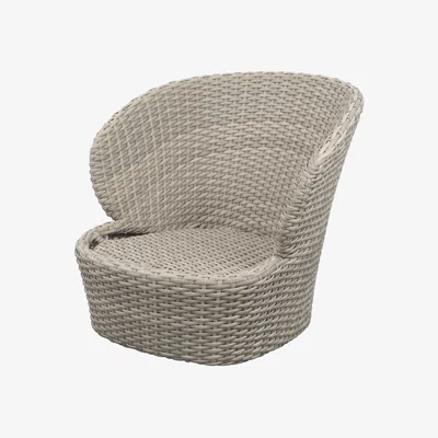 Nordic Nest Cane-line Coast lounge chair swivel Sand (Flat Weave)