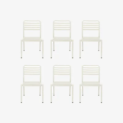 Nordic Nest 1898 Messina chair Off white 6-pack