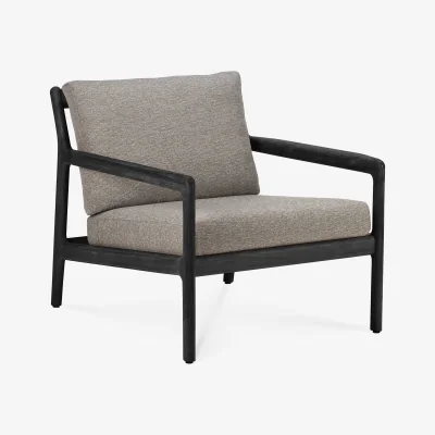 Nordic Nest Ethnicraft Jack outdoor lounge armchair black-stained teak Mocha
