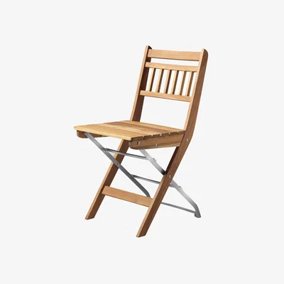 Nordic Nest FDB Møbler M23 Lilleø balcony chair Teak-stainless steel
