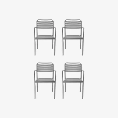 Nordic Nest 1898 Messina armchair Taupe 4-pack