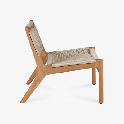 Nordic Nest Ethnicraft Jack outdoor lounge armchair teak Beige