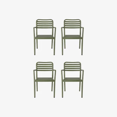 Nordic Nest 1898 Messina armchair Moss green 4-pack