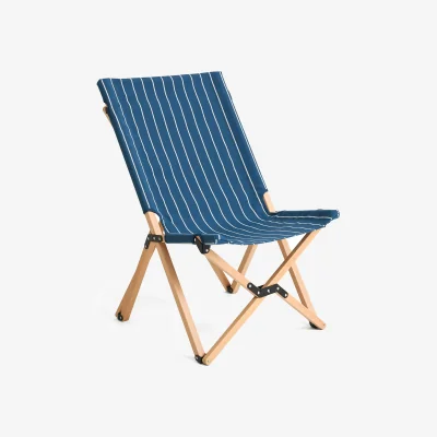 Nordic Nest HAY Outdoor Market folding chair Blue-beige