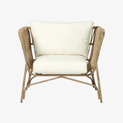 OKA OKA, Weybourne Armchair - Driftwood, Garden Seating, All Weather Rattan