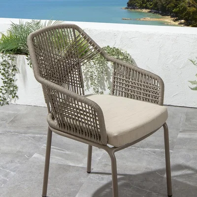 Quatropi Cia Outdoor Garden Dining Chairs Beige