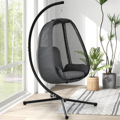The Range Swing Egg Chair, Garden Patio Indoor Outdoor Hanging Chair - Grey