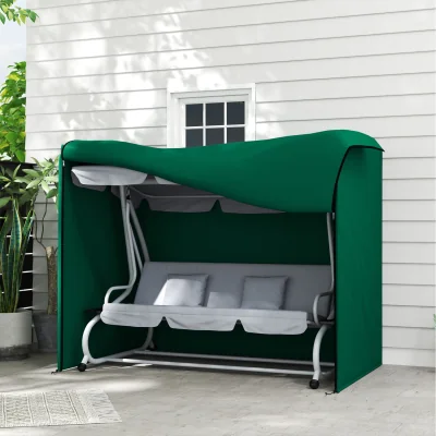 The Range Outsunny Waterproof 3 Seater Garden Swing Chair Cover, 220 x 125 x 172cm - Green