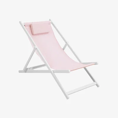 The Range Suntime 3 Position Aluminium Deck Chair - Pink