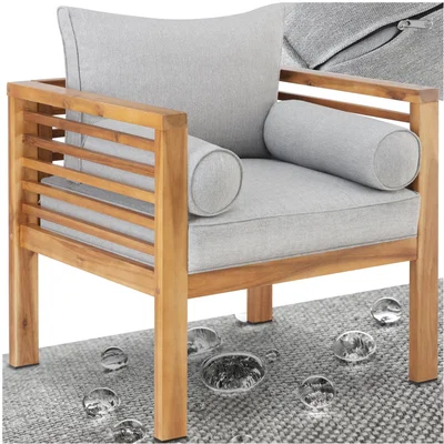 The Range Garden Chair Boka - Armchair With Thick Cushions - Brown