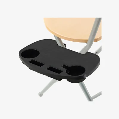 The Range Clip On Camping Chair Side Table Outdoor Garden Fishing Beach Storage Tidy - Black