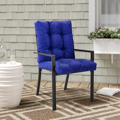 The Range Outdoor Thickened Chair Cushion Seat Pad - Navy Blue