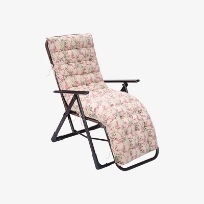 The Range Outdoor Tufted Steamer Highback Chair Cushions With Secure Ties  - Provence Vine
