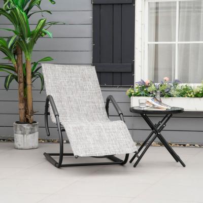 The Range Outdoor Reclining Chaise Lounge Chair - Grey