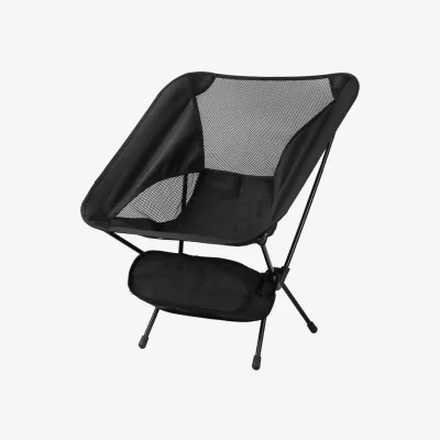 The Range Ultralight Folding Chair Portable Camping Hiking Seat - black
