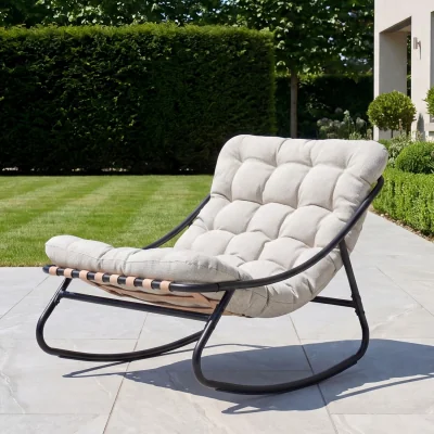 The Range Solace Outdoor Rocking Chair - White