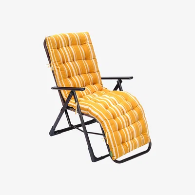 The Range Outdoor Tufted Steamer Highback Chair Cushions With Secure Ties  - Jungle Horizon