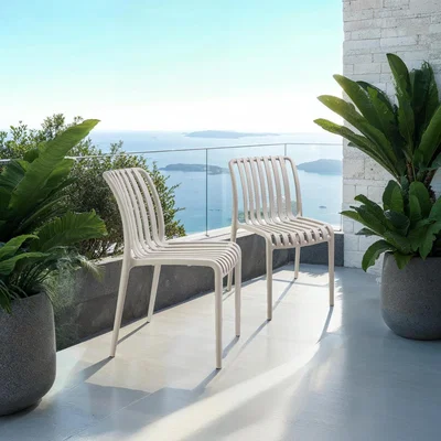 The Range Garden Chairs Alcudia - Durable, Stackable - Taupe / 27kg / 6