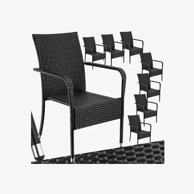 The Range Garden Chair Girona - Weather  Sun Resistant, Stackable - Black / 8
