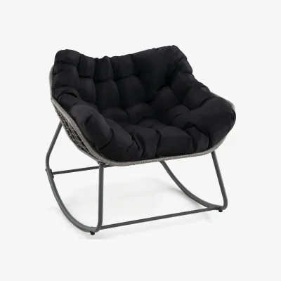 The Range Outdoor Rocking Chair - Black