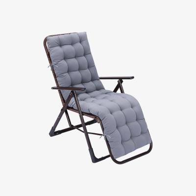 The Range Outdoor Tufted Steamer Highback Chair Cushions With Secure Ties  - Grey