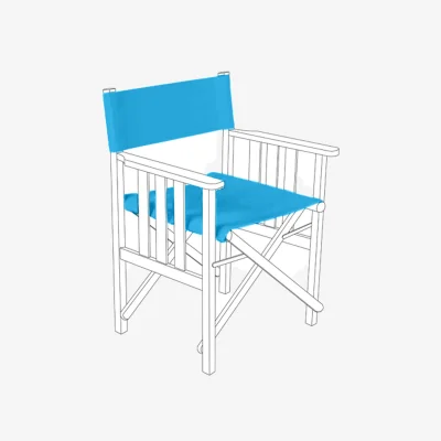 The Range Outdoor Director Chair Replacement Covers - Turquoise