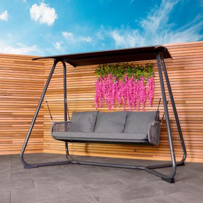 The Range 3 Seater Rope Garden Swing - Grey