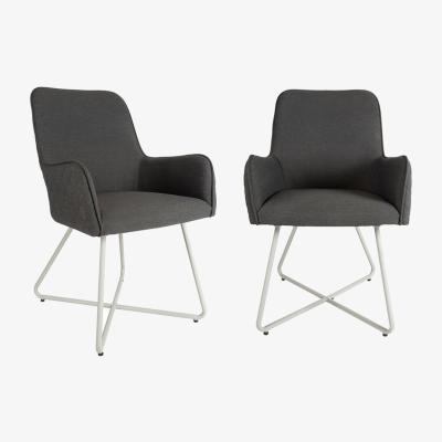 The Range Santorini Outdoor Dining Chairs  Covers - Set of 2 - Grey