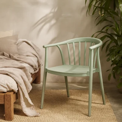 The Range Pontaumur Outdoor Dining Chair Sage - Grey